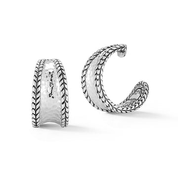 JAI Hammered Hoop Earrings